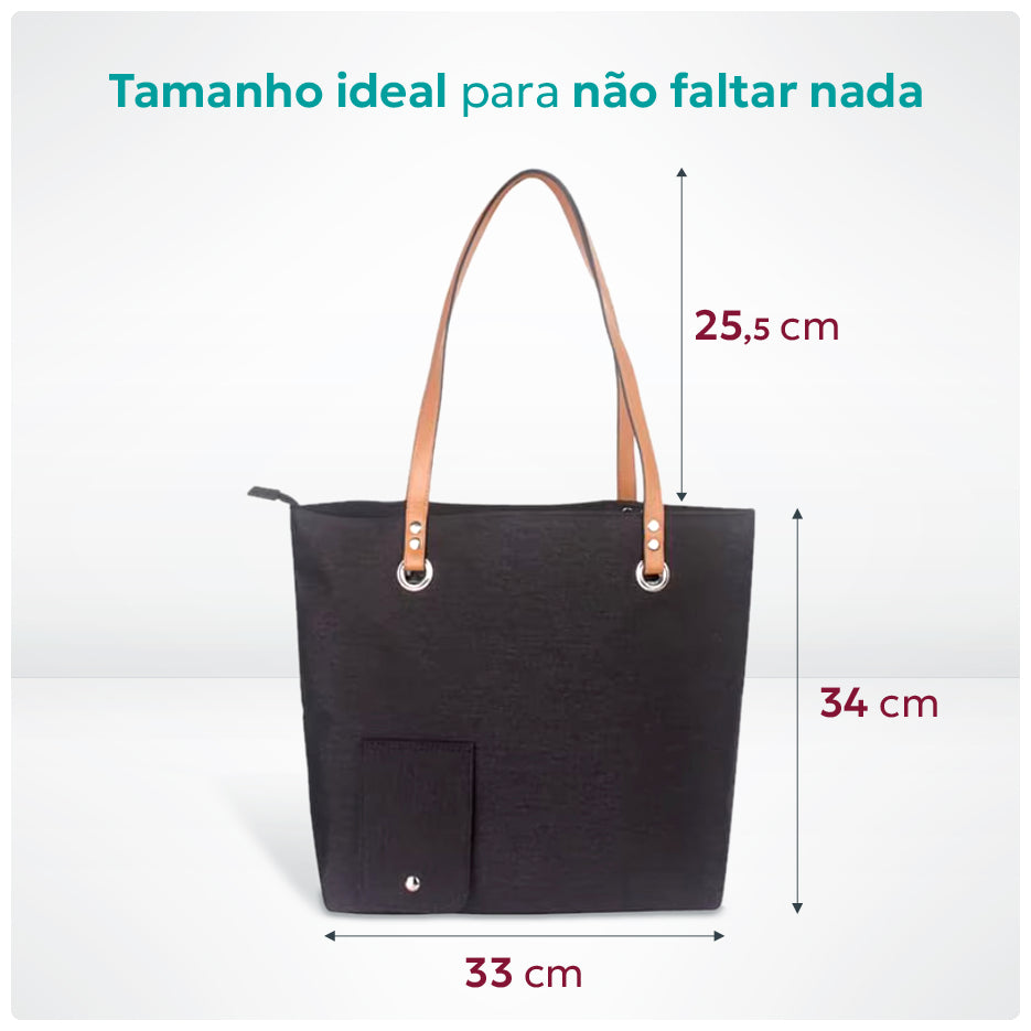 Bolsa com compartimento secreto para líquidos