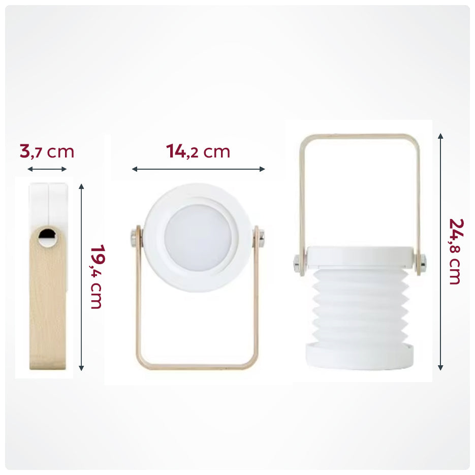 Luminária Sanfonada Portátil