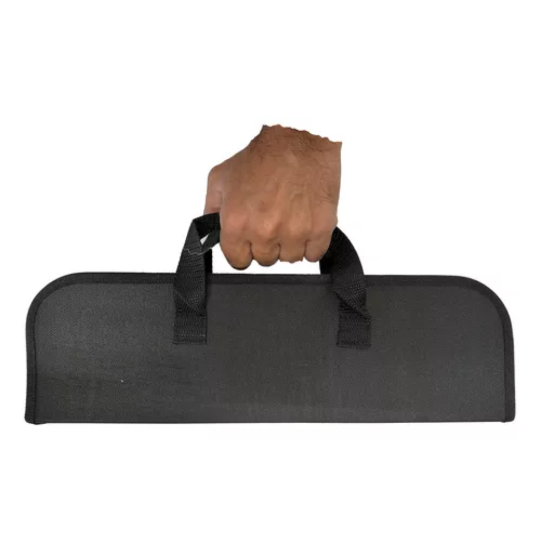 Kit Churrasco 9 Peças Inox Profissional com Bolsa