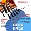 Kit Facas Chef Master Profissional 6 Peças
