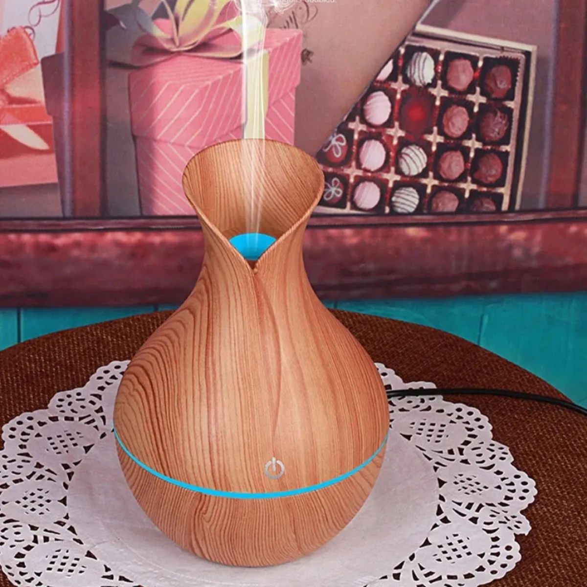 Umidificador de Ar com Difusor de Aromas LED Bivolt