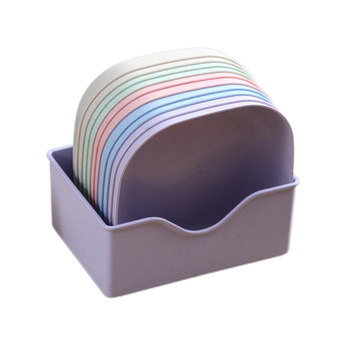 Conjunto 10 Pratos Plásticos Duros + Escorredor