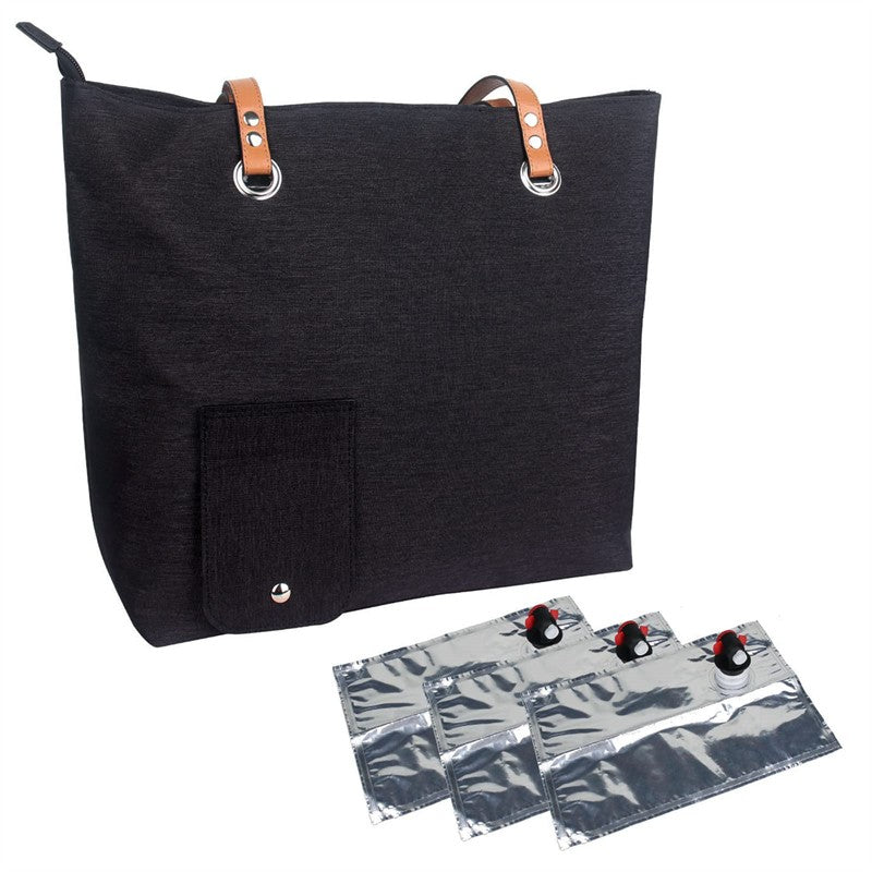 Bolsa com compartimento secreto para líquidos