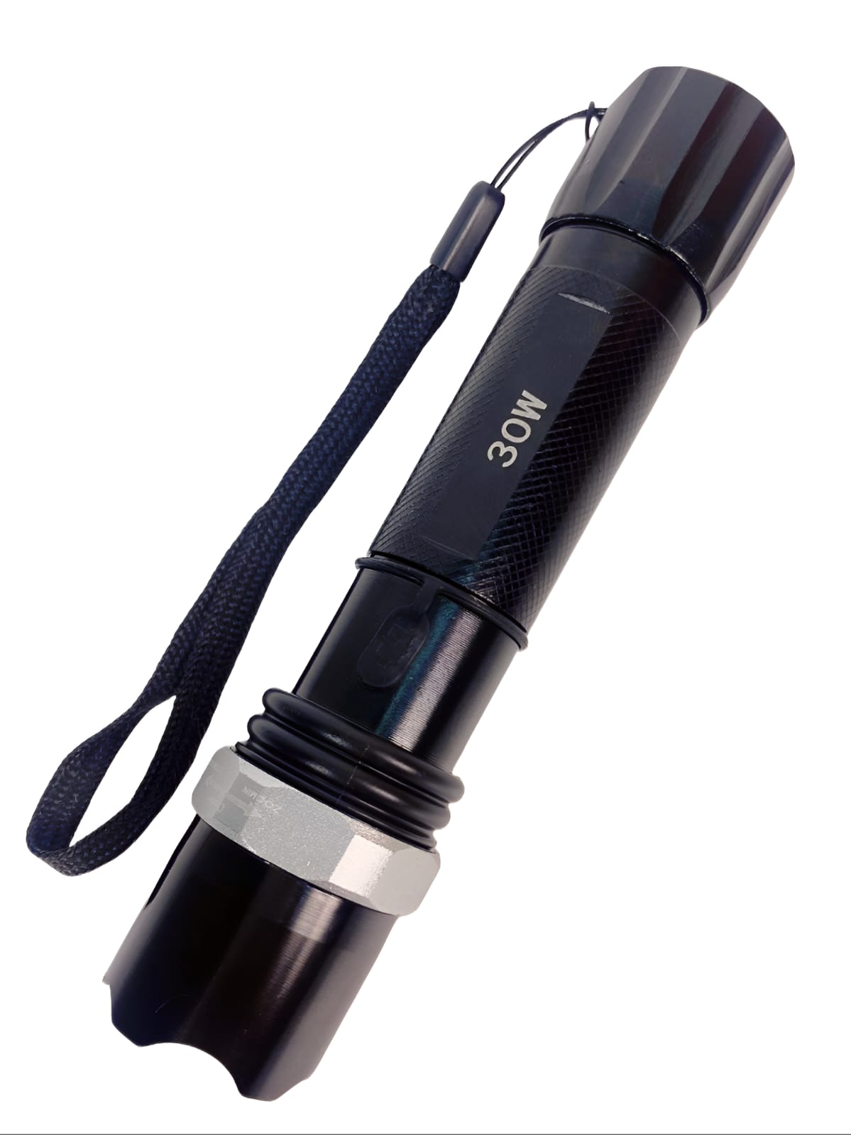 Lanterna LED com Foco Ajustável e Sinalizador