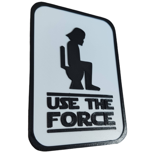 Placa Decorativa para Banheiro Darth Vader