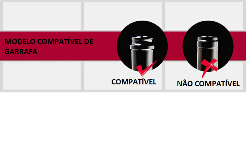 Tampa a Vácuo para Espumante