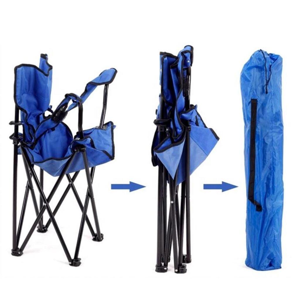 Cadeira Camping Dobrável com Porta Copo e Bolsa