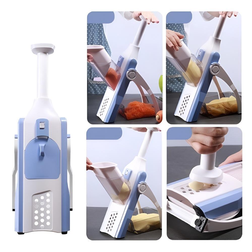 Mandolim Fatiador 8 em 1 | Cortador de Frutas e Legumes