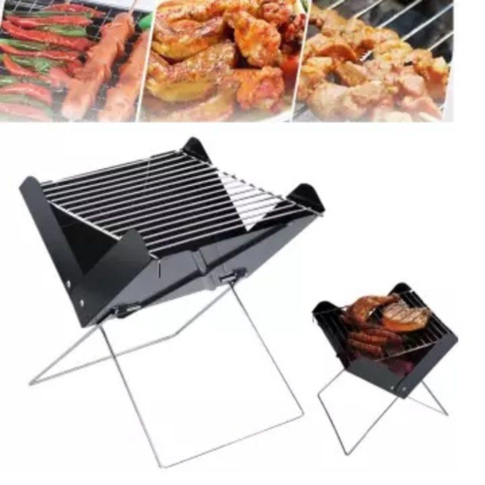 Churrasqueira a carvão portátil e dobrável
