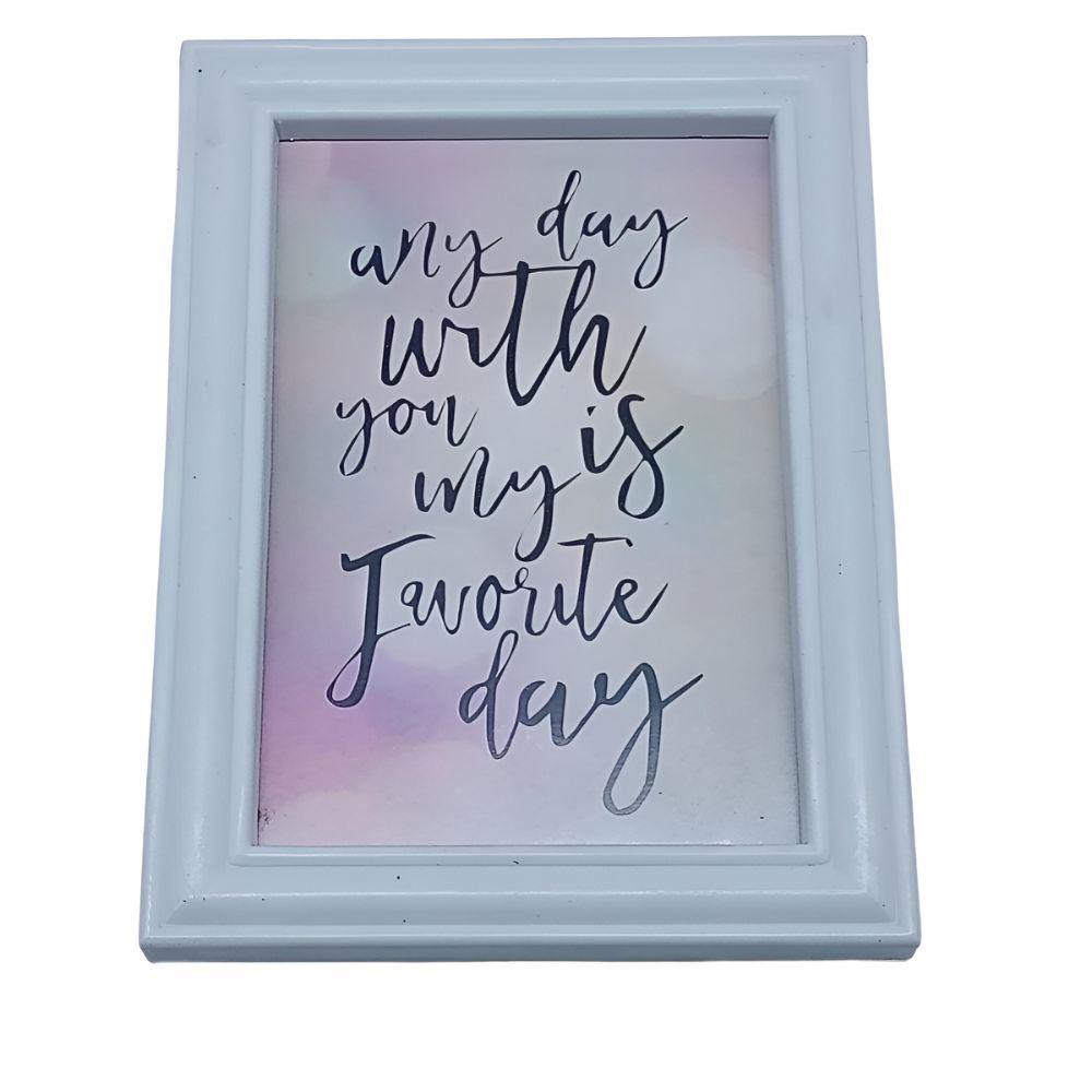 Kit Decoração | Prateleira, Espelho, Quadro e Porta Retrato