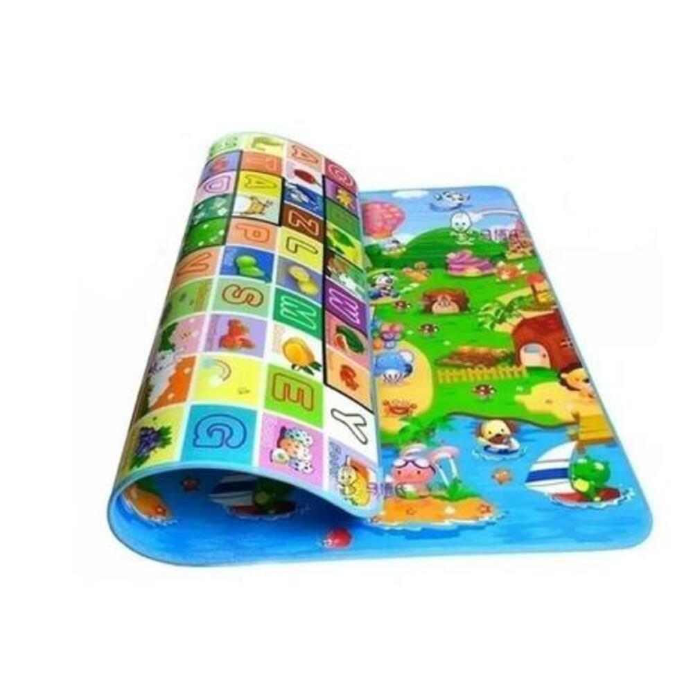 Tapete Infantil Educativo Dupla Face Térmico | 1,20m x 90cm