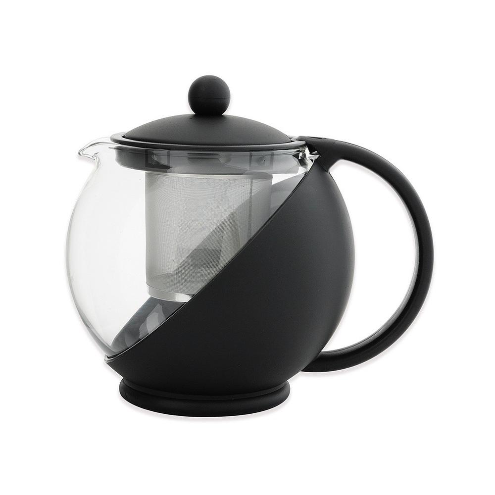 Chaleira bule de vidro com infusor de metal 1250 ml