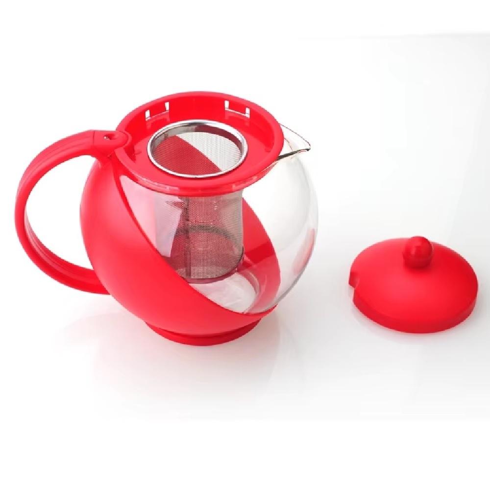 Chaleira bule de vidro com infusor de metal 1250 ml