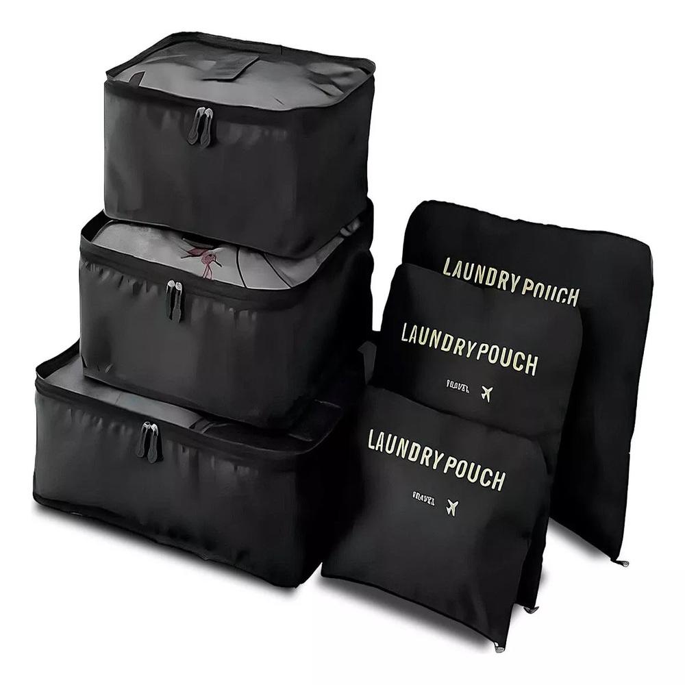 Kit Organizador de Mala 6 Peças | Necessaire e Porta Roupas