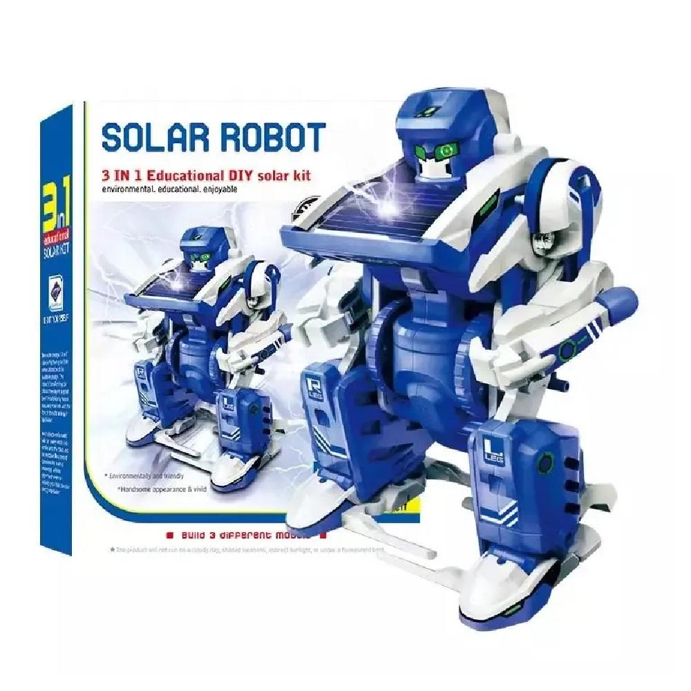 Kit Robô Solar Criativo 3 em 1 | Tanque, Caminhão e Escorpião