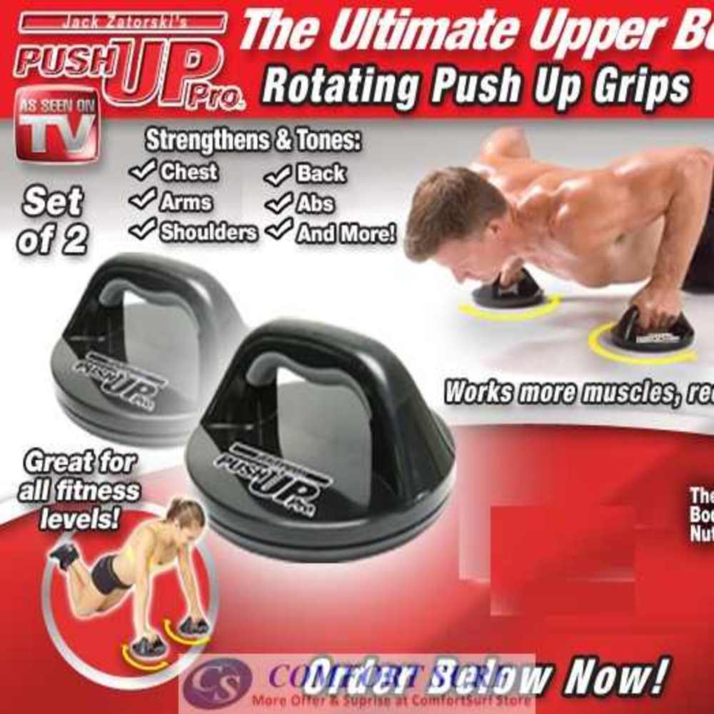 Apoio Giratório para Flexão de Braços Push Up Pro