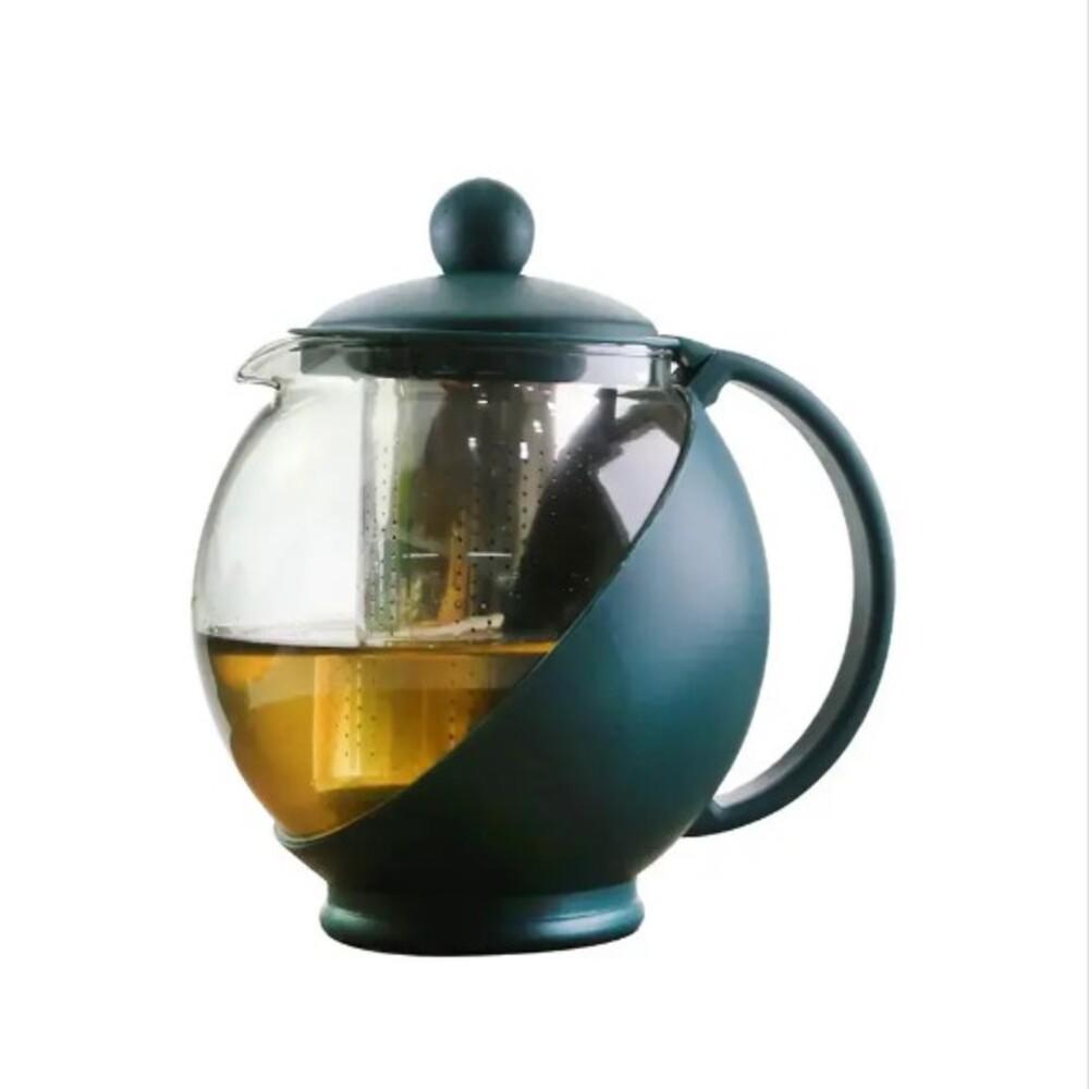 Chaleira bule de vidro com infusor de metal 750 ml