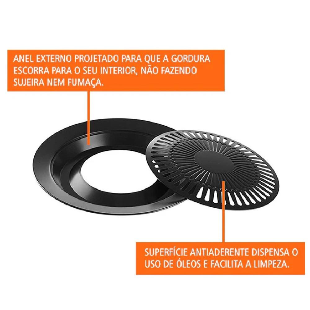 Mini Churrasqueira para Fogão Grill Antiaderente