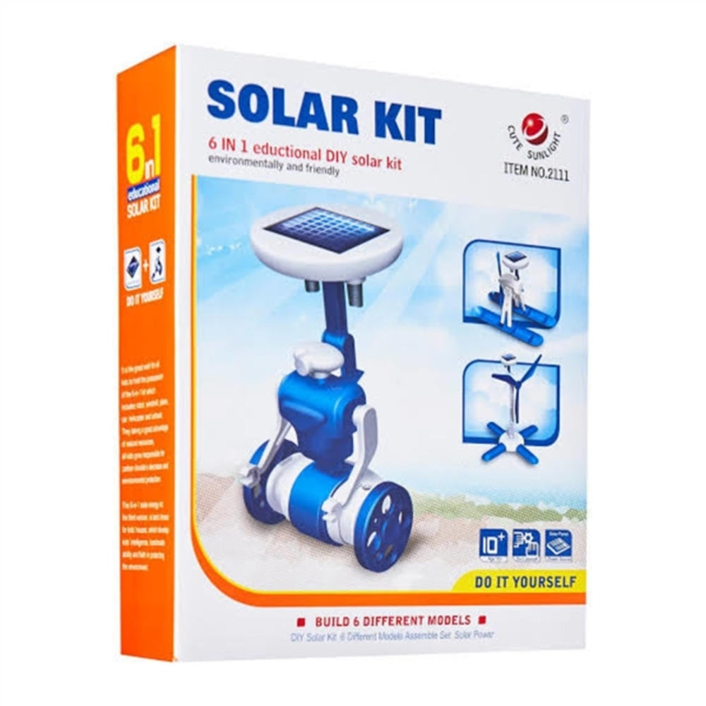 Kit Robô a Energia Solar 6 em 1