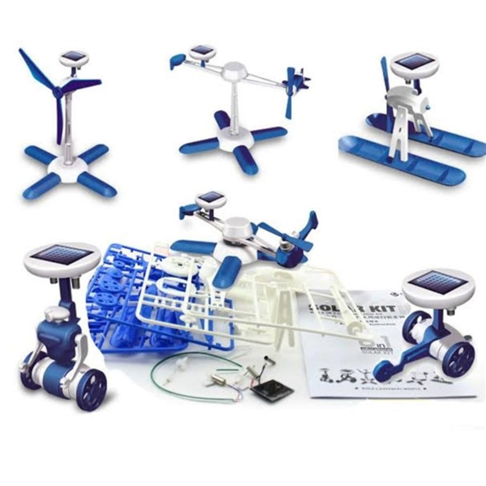Kit Robô a Energia Solar 6 em 1