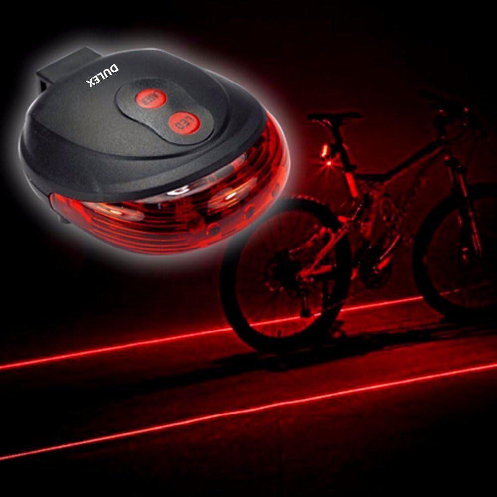 Lanterna LED com Laser | Traseira Bike