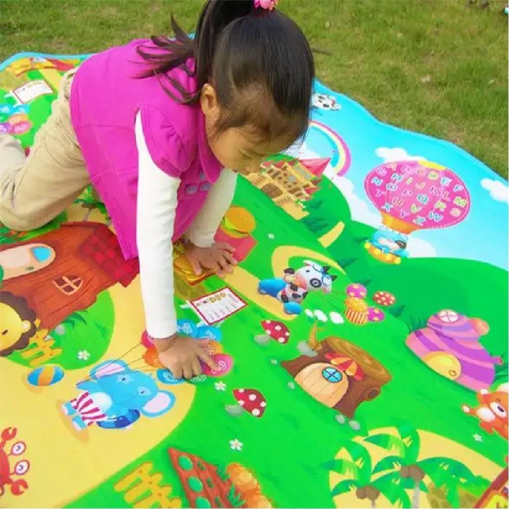 Tapete Infantil Educativo Dupla Face Térmico | 1,80m x 1,20m