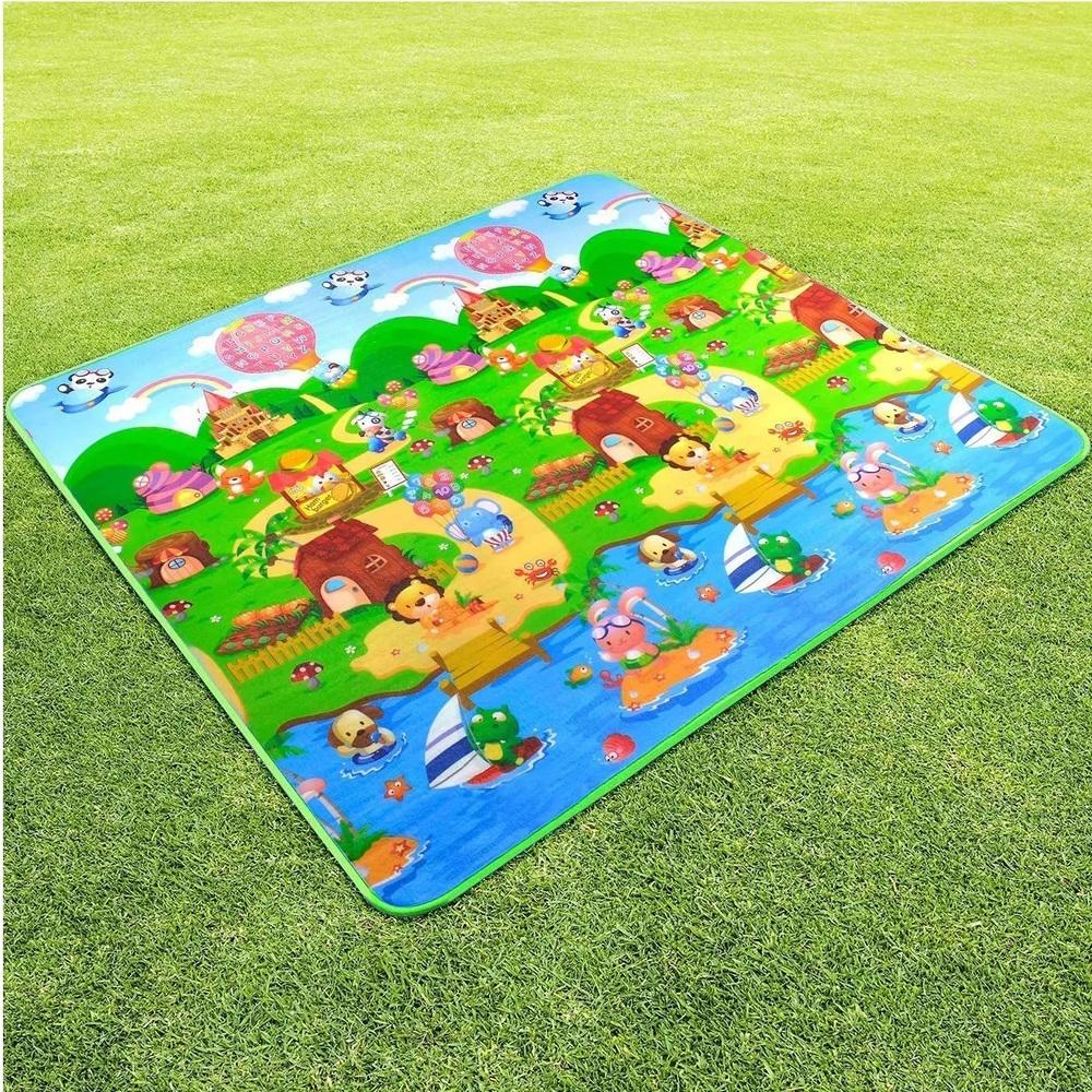 Tapete Infantil Educativo Dupla Face Térmico | 1,80m x 1,20m
