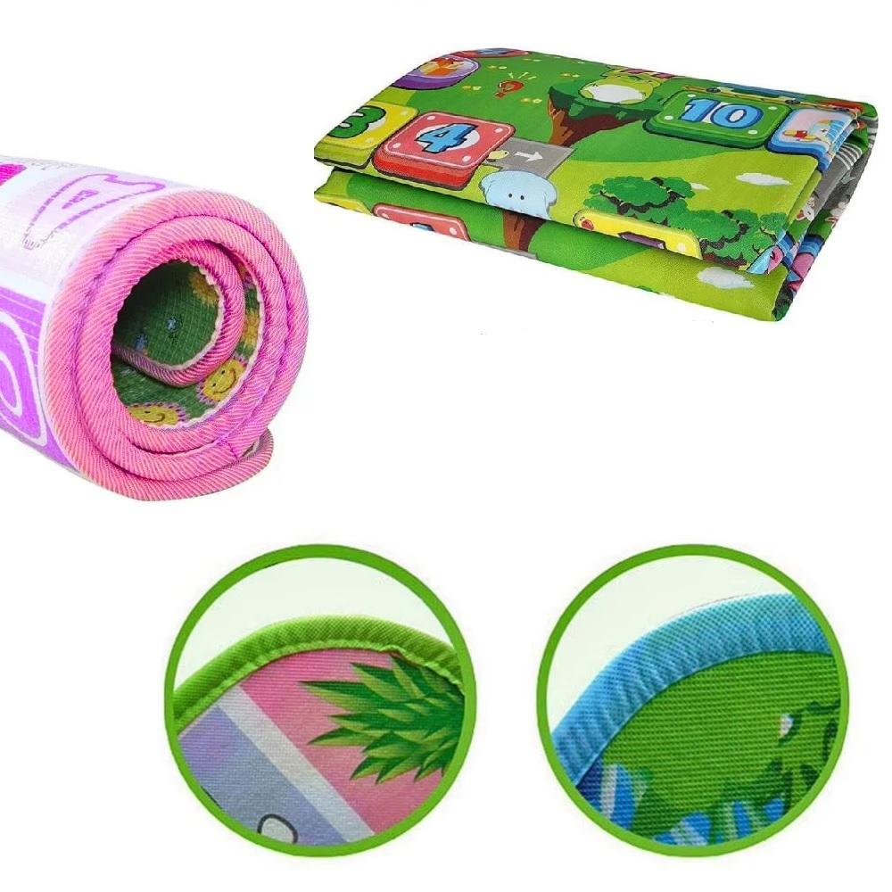 Tapete Infantil Educativo Dupla Face Térmico | 1,80m x 1,20m