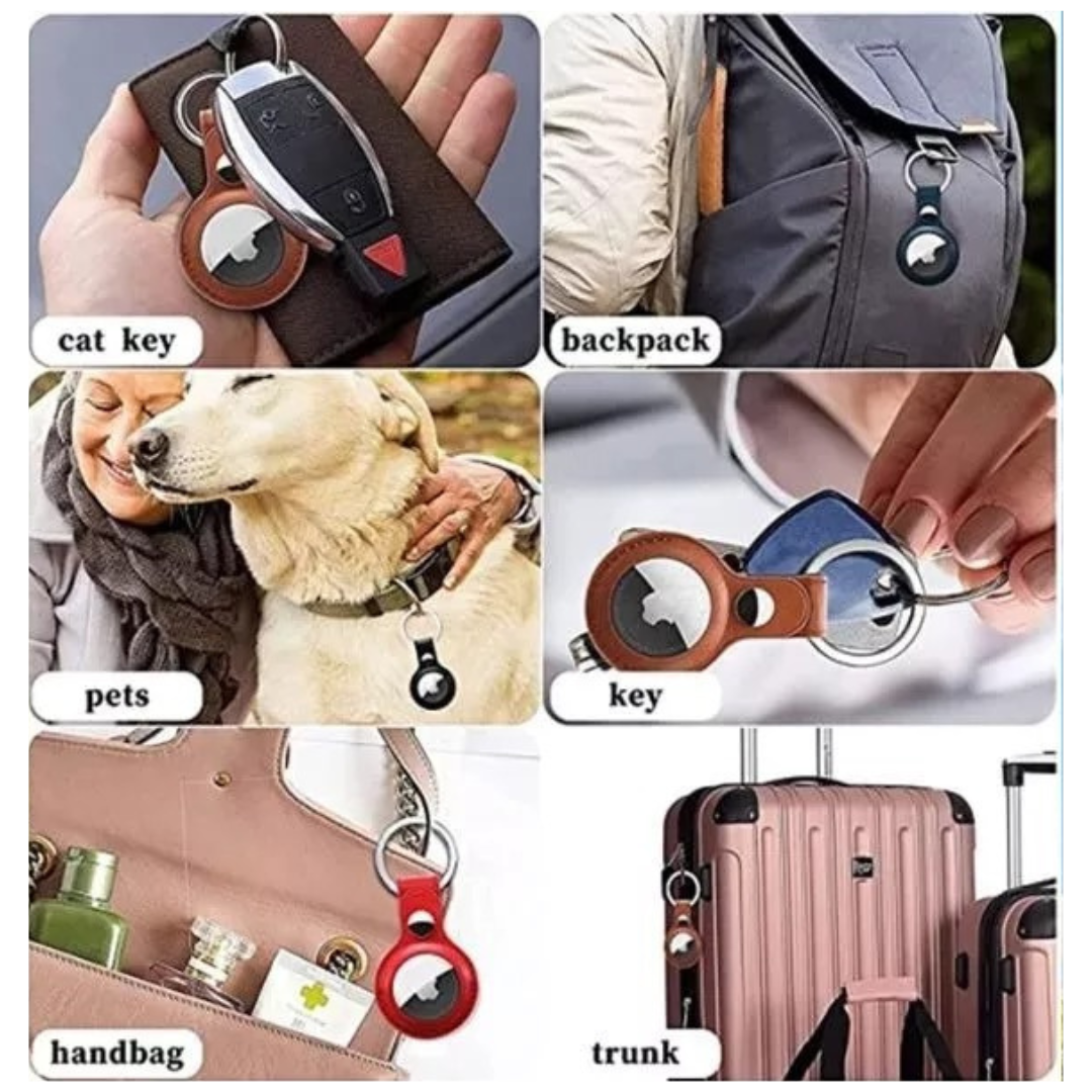 Capa de Couro Premium para AirTag