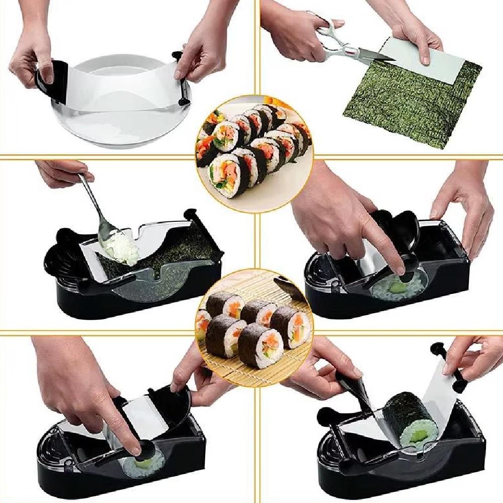 Kit Sushi em Casa - Máquina Manual para Sushi e Hot Roll