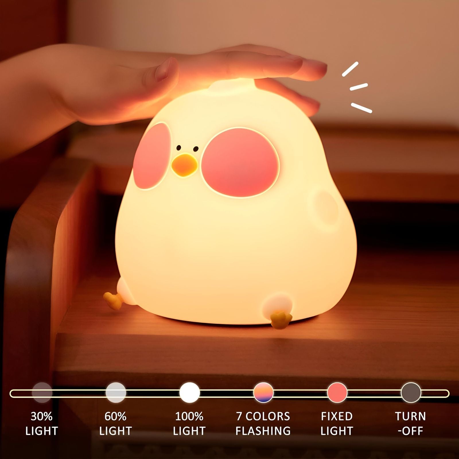 Luminária Touch Galinha LED