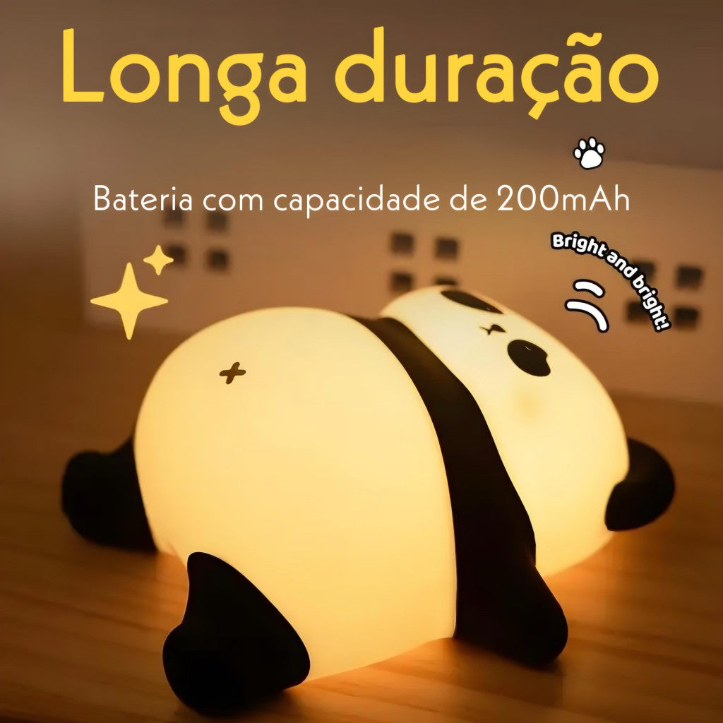 Luminária Touch Panda Deitado LED