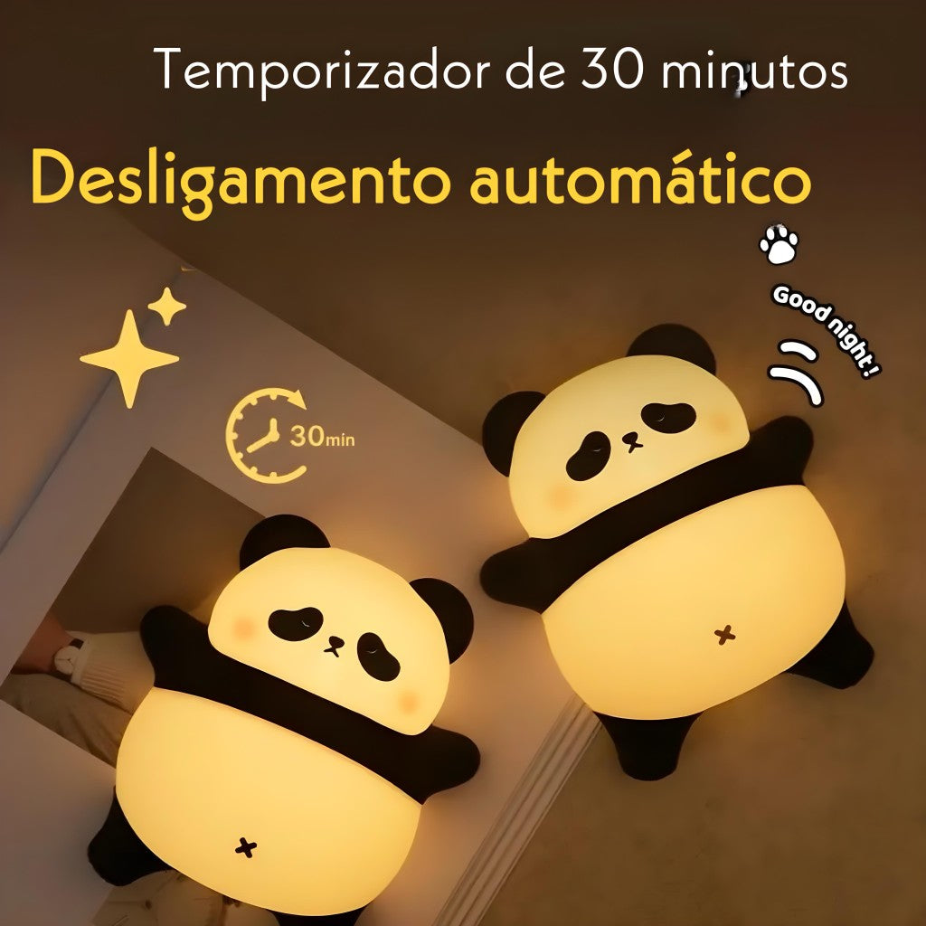 Luminária Touch Panda Deitado LED