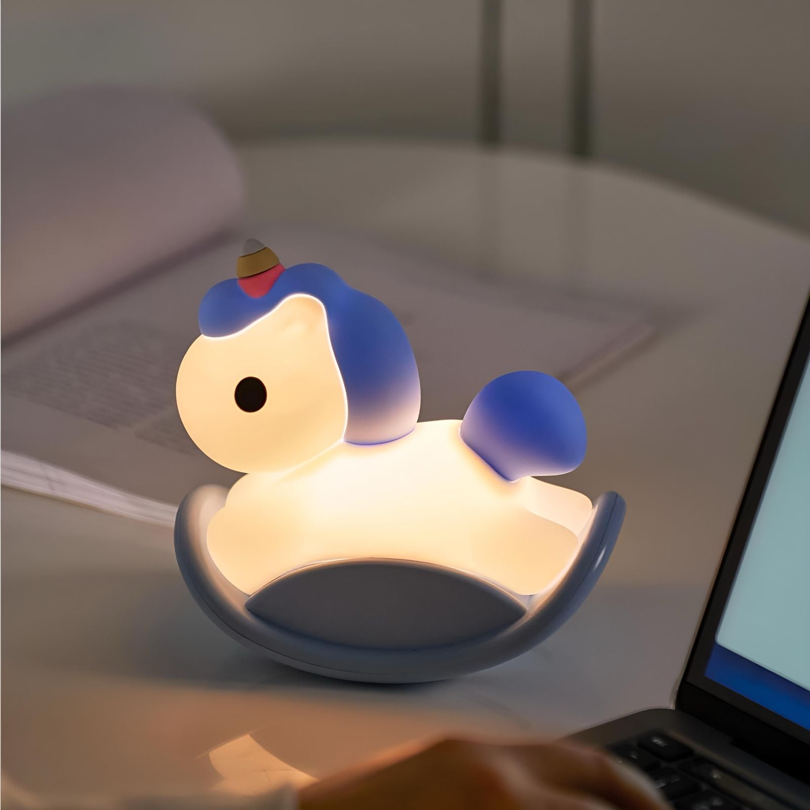 Luminária Touch Unicórnio LED