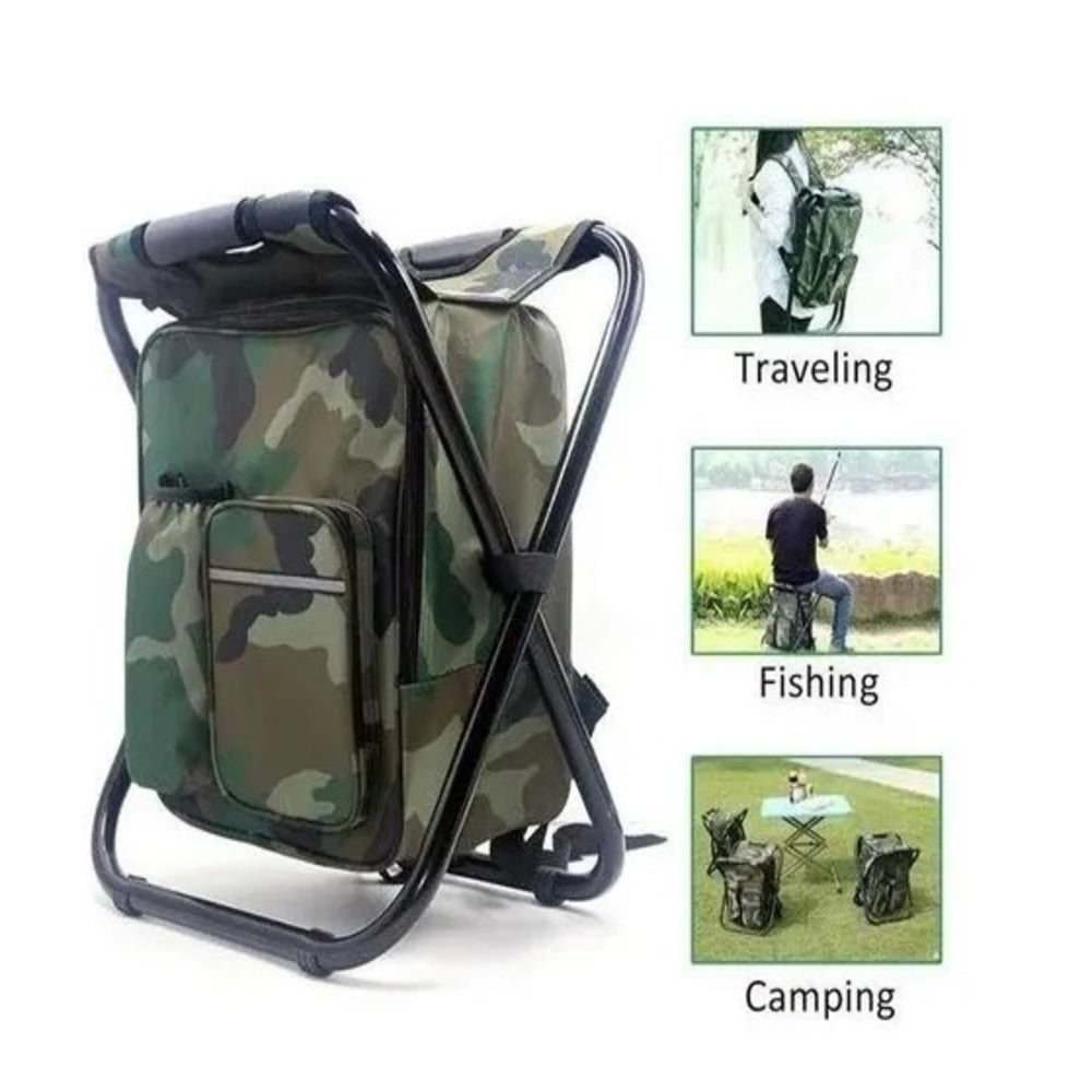 Banco Idea 2 em 1 | Dobrável com Mochila Semi-Térmica