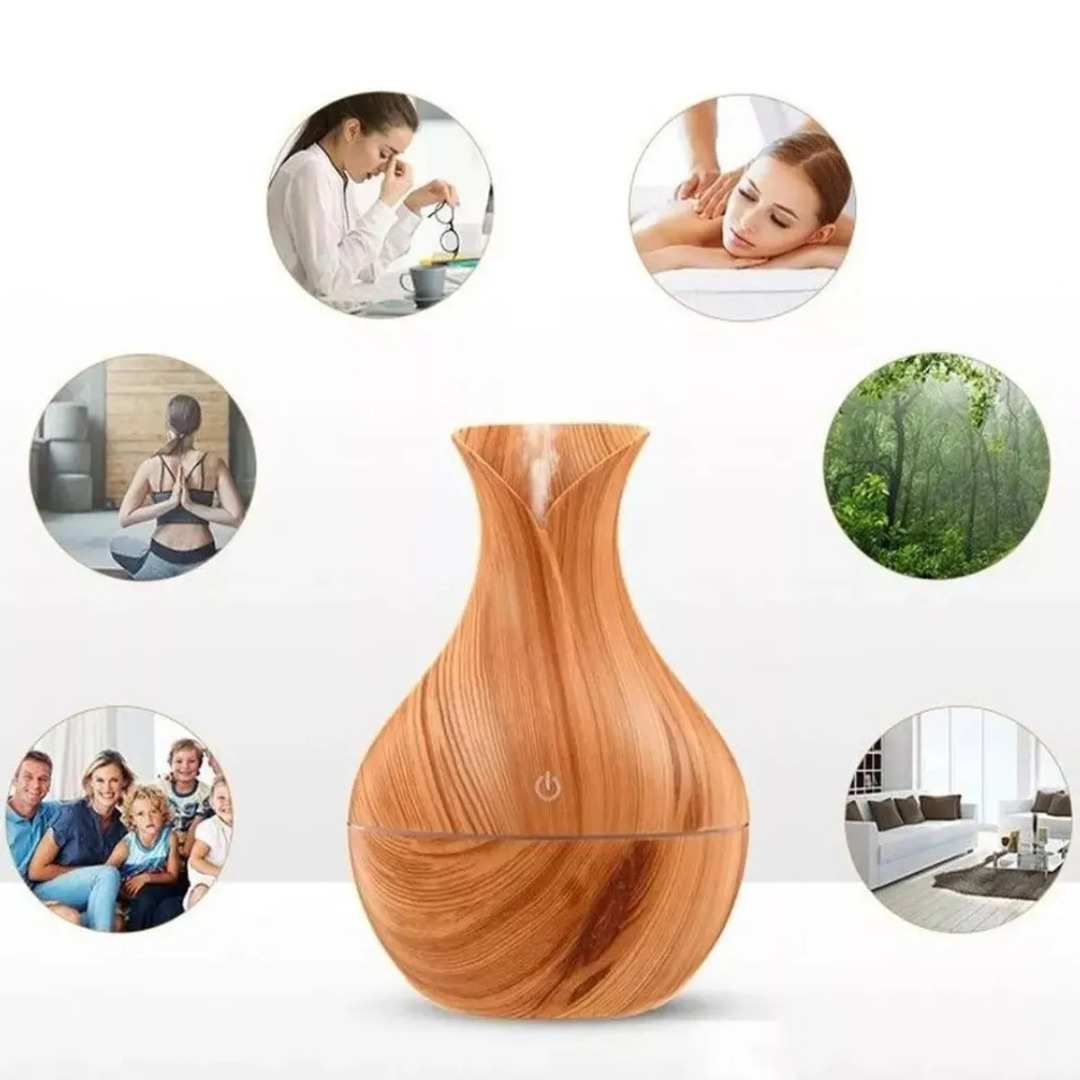 Umidificador de Ar com Difusor de Aromas LED Bivolt