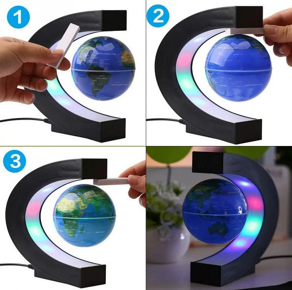 Luminária Globo Terrestre Flutuante LED