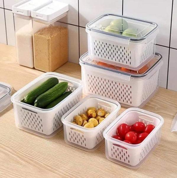 Conjunto 3 Potes Herméticos para Alimentos