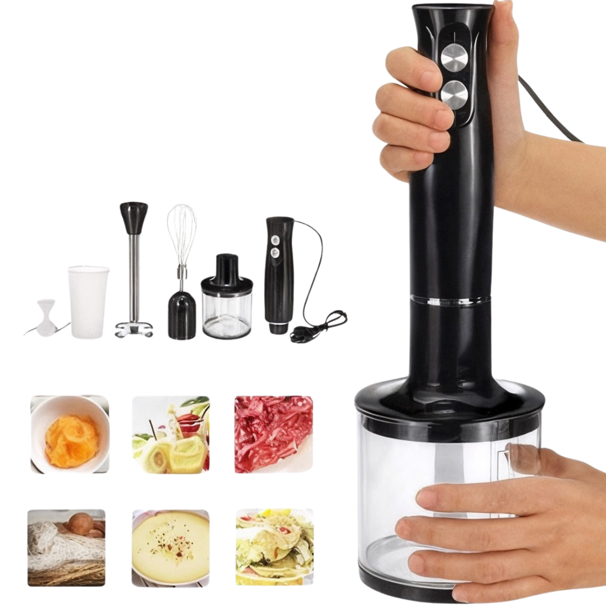 Mixer de Mão Elétrico 4 em 1 Multifunção 127v