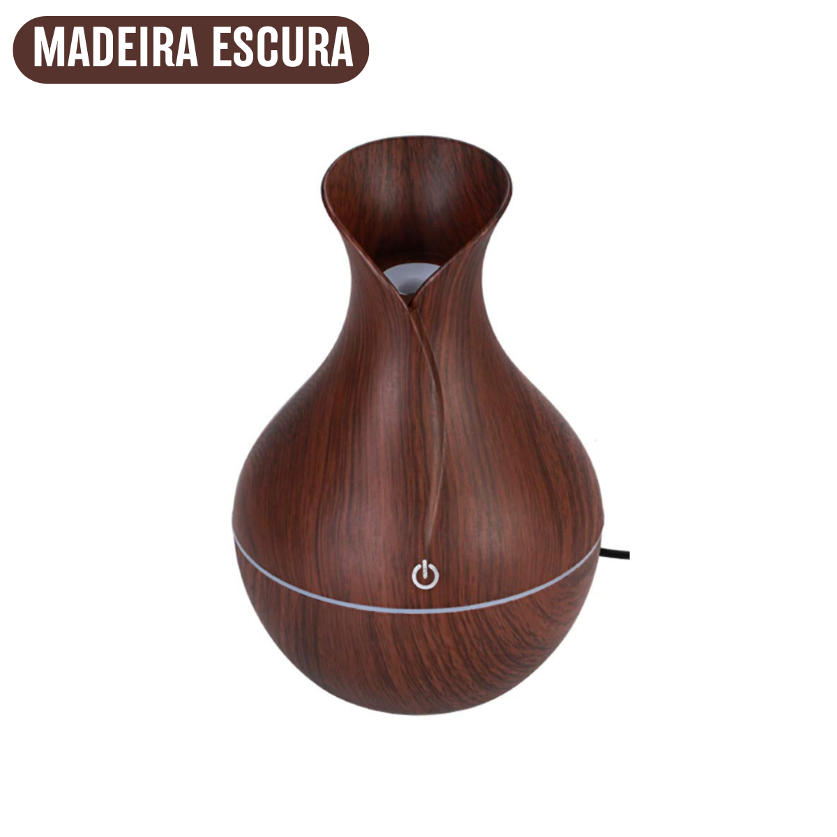 Umidificador de Ar com Difusor de Aromas LED Bivolt