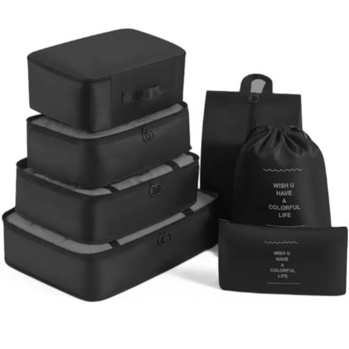 Kit Organizador de Mala para Viagens 7 Peças