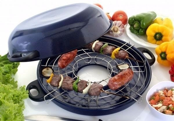 Churrasqueira De Fogão Esmaltada Multi Light