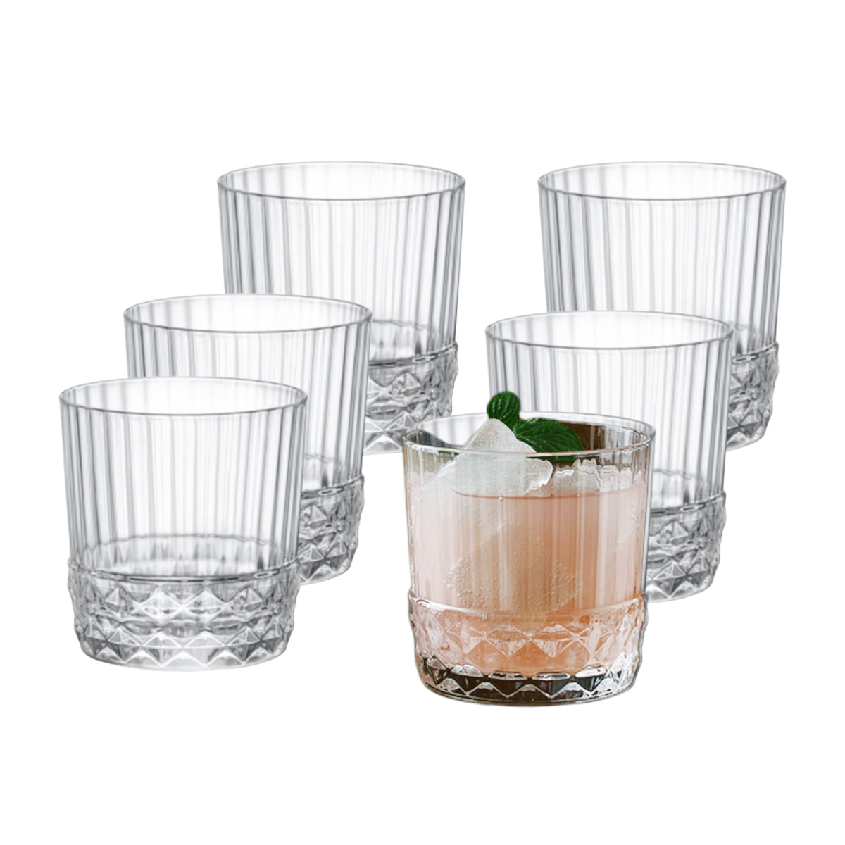 Conjunto Com 6 Copos Whisky America'20s | Bormioli Rocco