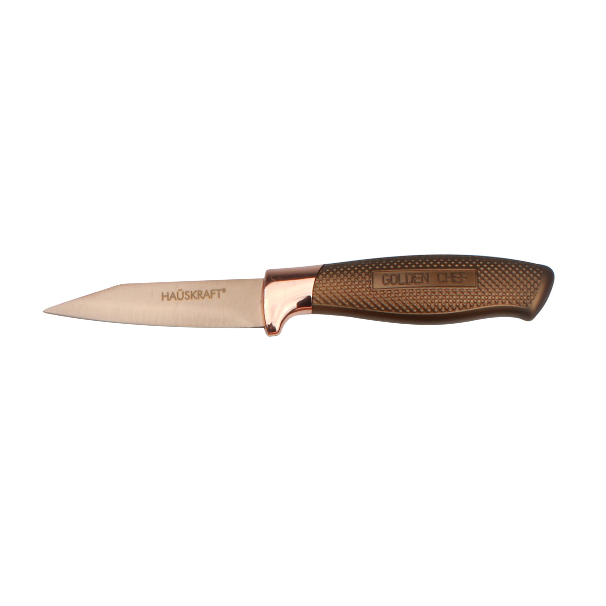 Conjunto de Facas com Cepo Golden Chef Rose Gold | Haüskraft