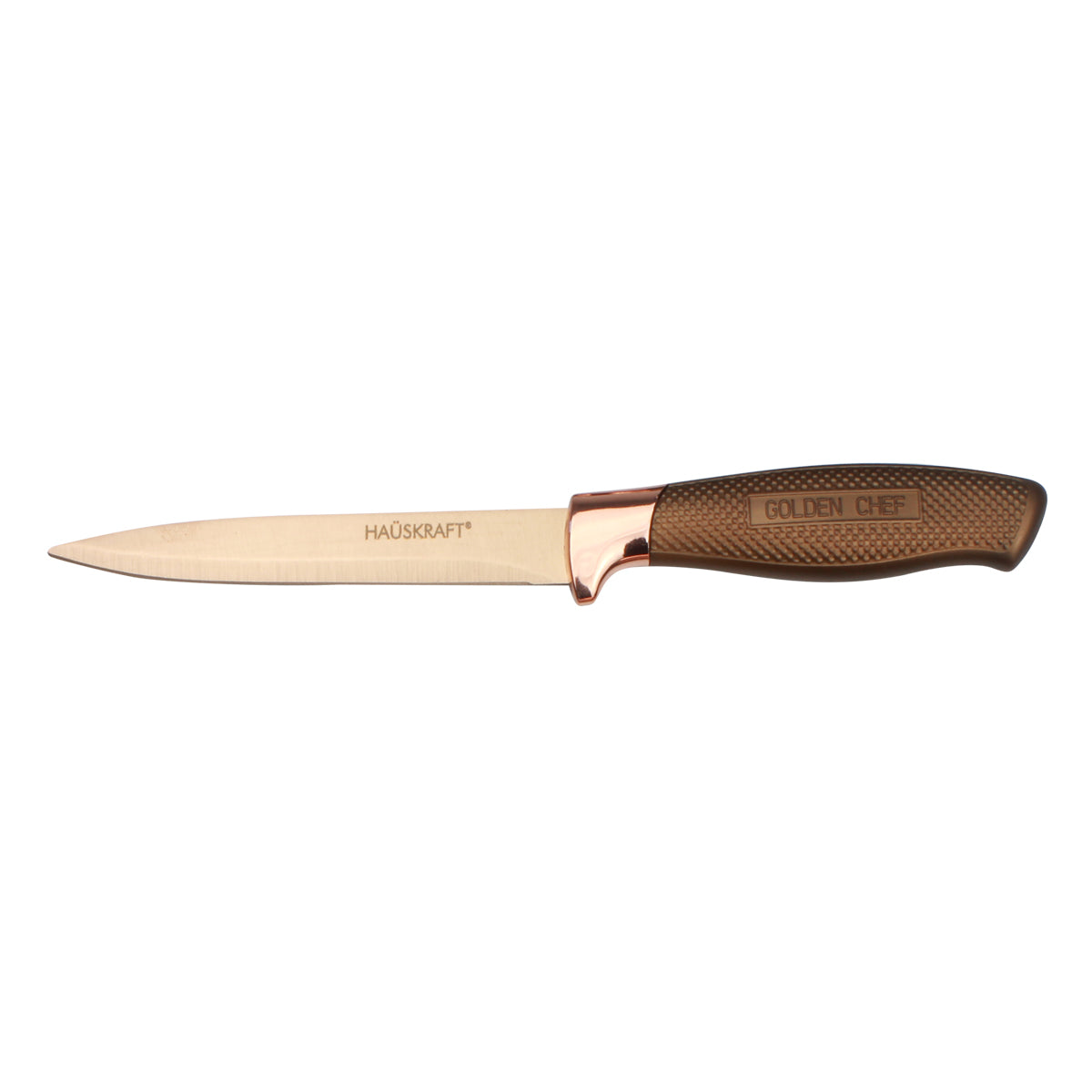 Conjunto de Facas com Cepo Golden Chef Rose Gold | Haüskraft