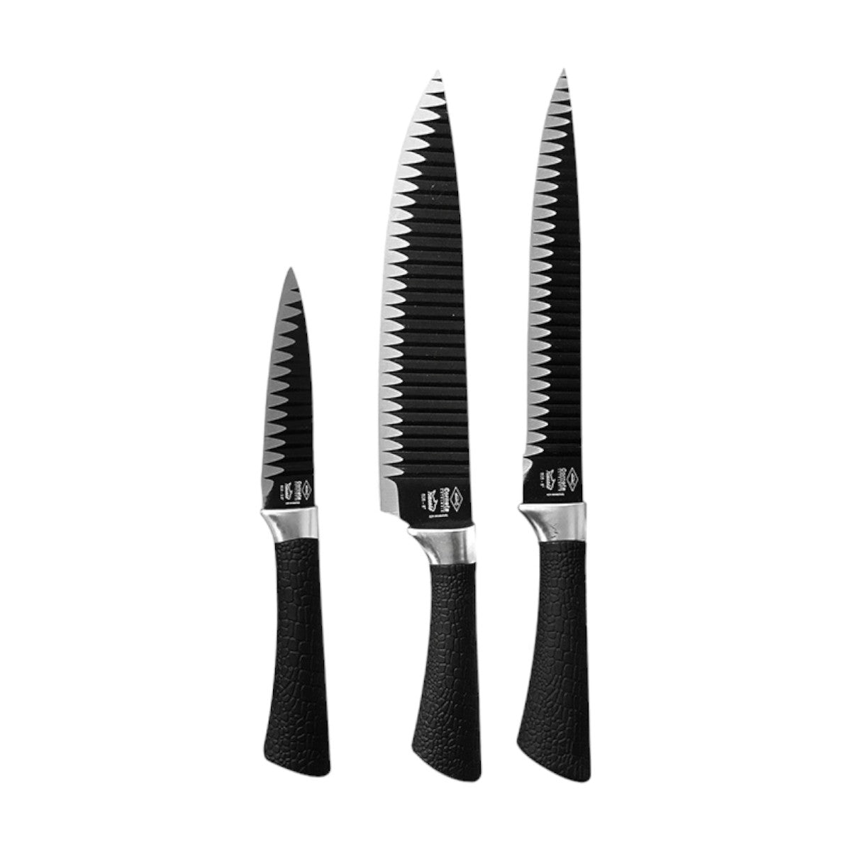 Kit de Facas Tubarão com 3 Peças