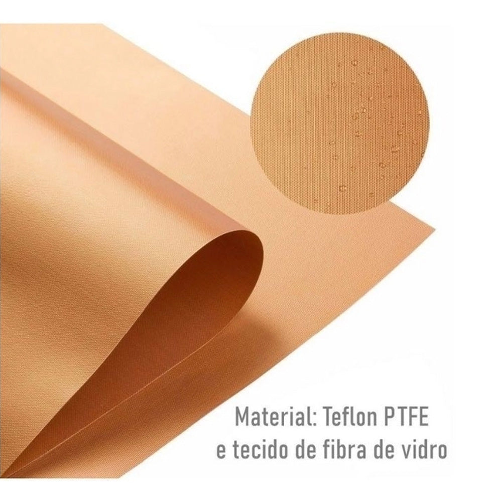 Kit 2 Mantas de Teflon Reutilizáveis para Churrasqueira