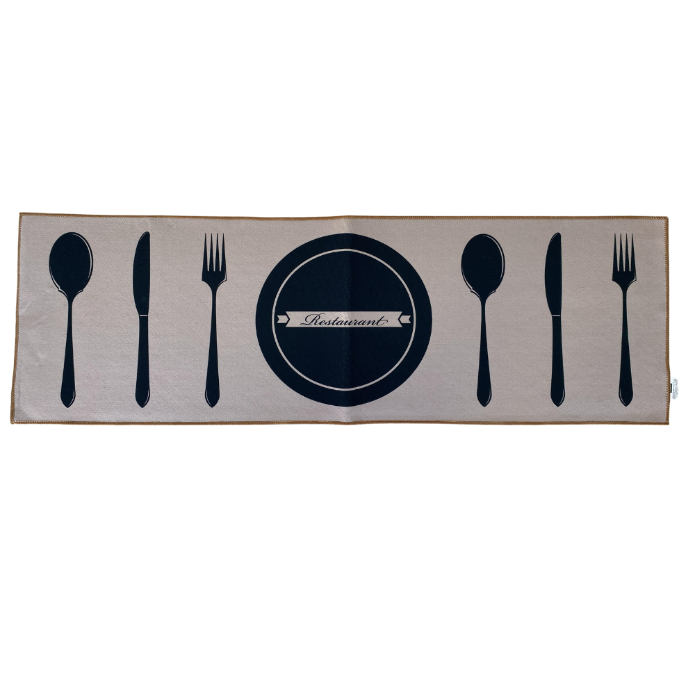 Kit Tapete e Passadeira Antiderrapante para Cozinha