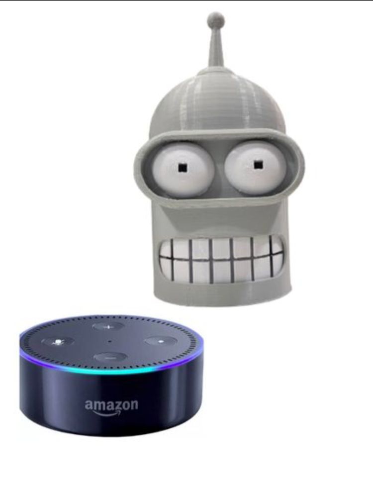 Suporte Alexa Bender Futurama | Echo Dot Geração 2