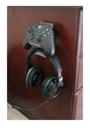 Suporte Duplo para Controle e Fone de Ouvido